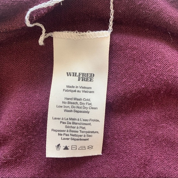 Aritzia WilfredFree burgundy racer back tank top - Picture 6 of 7